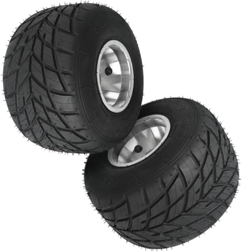 11x7.10-5 Rear Go Kart Tire and Wheel Set of 2,