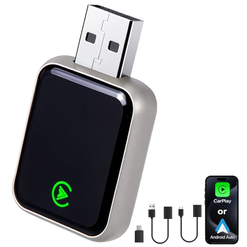 Adaptateur CarPlay sans fil SOARFLY 2-en-1 avec Android Auto et adaptateur USB pour auto 2016+