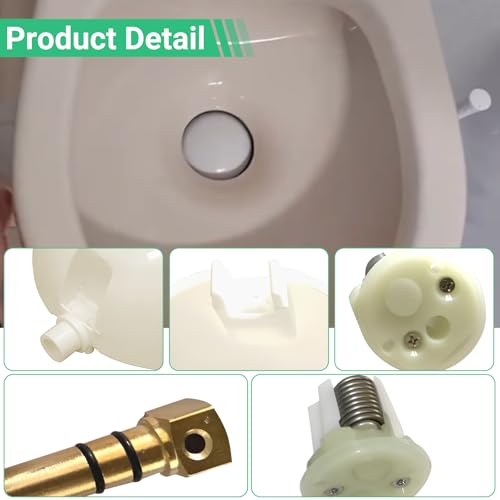 Image of JOJOCY 385318162 RV Toilet Flush Ball for Dometic, Ball and Shaft Kit w /Spring Cartridge Sealand Vacuum Toilets Flush for Caravans, Campers and Boats