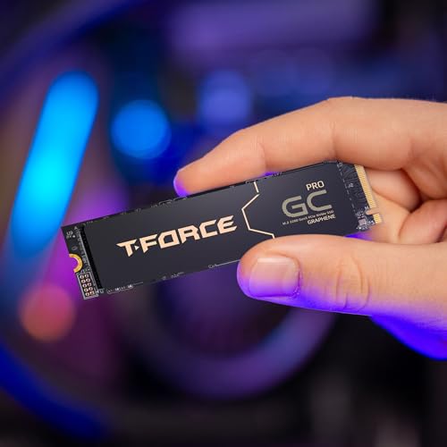 Image of TEAMGROUP T-Force GC PRO 2TB Graphene Heatsink DRAM SLC Cache 3D TLC NAND NVMe InnoGrit PCIe Gen5x4 M.2 2280 Gaming Internal SSD Read /Write 12500 /11000 MB /s TM8FFL002T0C129
