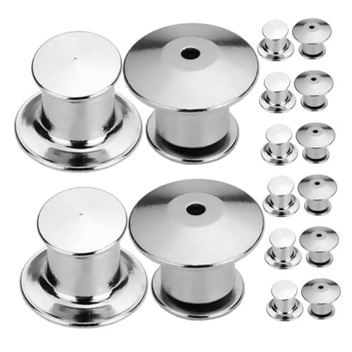 ARTIBETTER 30pcs Secure Metal Pin Backs with Locking Clasps Copper Hat Pin Fasteners for Ties Clothing Bags Scarves Reliable Multi Use Accessory Keepers with Elegant Design