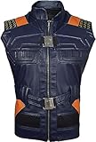 Eric Monger Faux Leather Vest Jacket