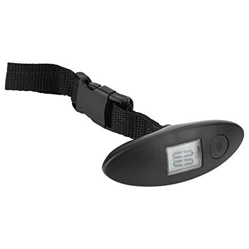 Niady Tragbare Reisewaage, elektronisches Handheld-LCD-Display Digitale Gepäckwaage Neu Schwarz Cover