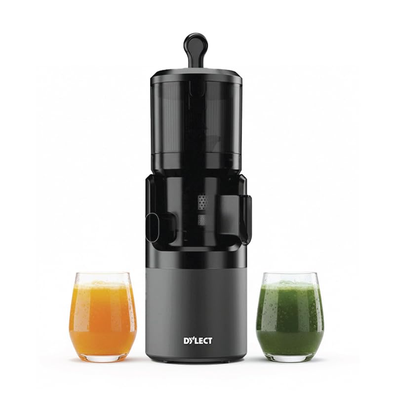 Image of DYLECT Nutri Pro Cold Press Juicer for Home | 140mm Wide Chute | Powerful AC Motor | Silent Operation <58dB | Advanced Safety Features | Quick Assembly & Easy Cleaning | All Types:Hard, Soft & Leafy