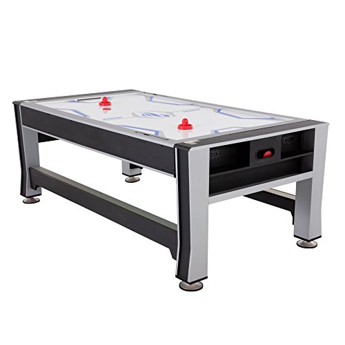 Triumph 3-in-1 Swivel Multi-Game Table – 84\" Rotating Game Table with Air Hockey, Billiards & Table Tennis – Complete Accessory Set Included – Space-Saving Family Game Room Entertainment - Thumbnail 4