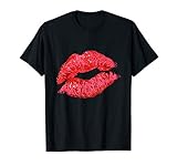 Sexy Lips Red Lipstick Kiss T-Shirt