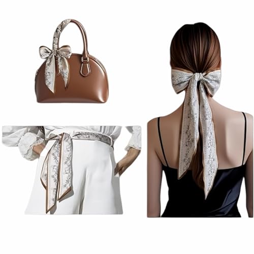 Printed Square Head Scarf, Hair Scarf, Neck Scarf, Bandana | Fashion Accessory for Purses and Handbags145*14cm”3