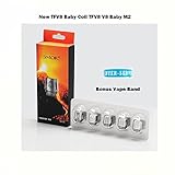 Sin Tabaco y Sin Nicotina Resistencia SMOK TFV8 Baby Beast TFV8 V8 Baby M2 - 0,15 Ohm - Paquete de 5, Sin Tabaco y Sin Nicotina