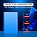 immagine 1Hard disk esterno portatile da 1 TB USB 3.0 – HDD esterno USB 3.0 compatibile per PC, Mac, laptop e Smart TV (2 TB, rosso)