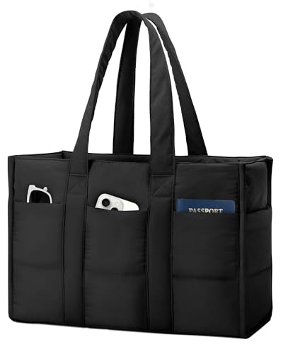 Sac fourre-tout bouffant matelassé haut de gamme avec fermeture éclair pour femme moderne