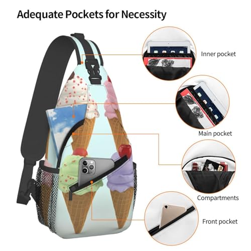 Bolso cruzado para pecho tipo sling negro miniatura 4