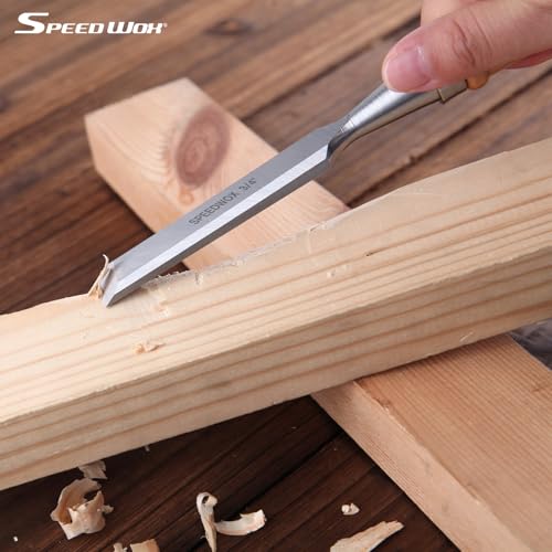 SPEEDWOX 4 Piece Wood Chisel Sets Professional Wood Chisel Set for Woodworking Tools Set Wood Tools Chisel Set Woodworking Wood Chisels for Woodworking 1/4"(6 mm) - Image 3