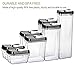 Airtight Food Storage Containers - M MCIRCO 7 Pieces BPA Free Plastic Containers with Upgraded Durable Lids - for Kitchen Organization and Storage, Include 20 Labels, 1 Marker and 4 Measuring Tools