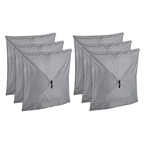 CLAM Quick Set Screen Hub Gray Fabric Wind & Sun Panels, Accessory Only (6 Pack)