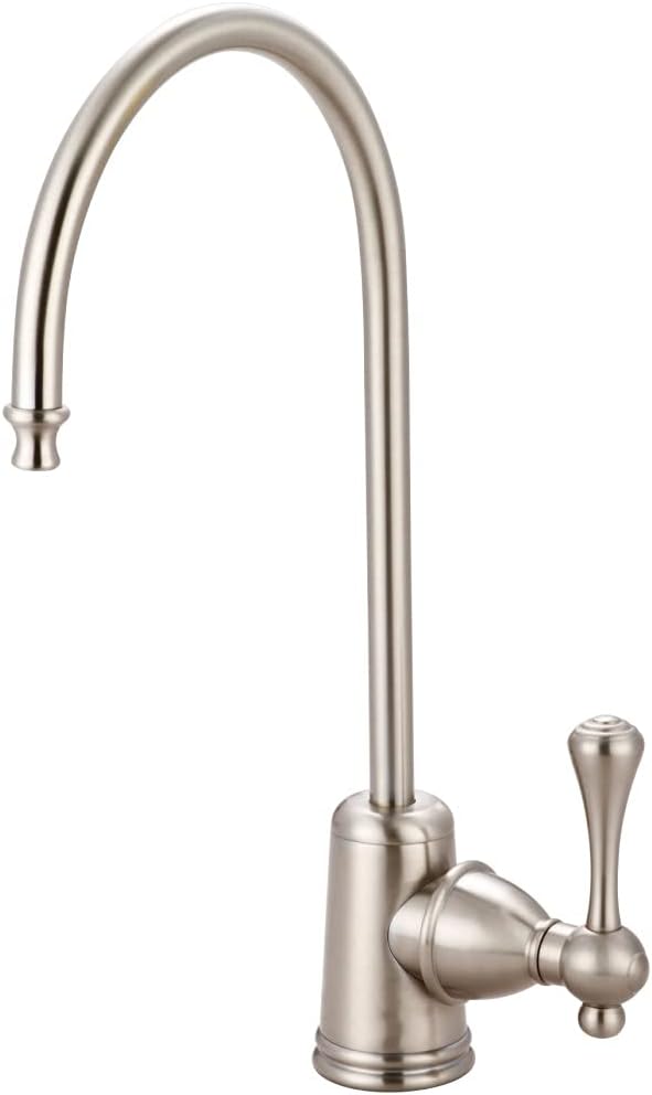 Kingston Brass Gourmetier KS7198BL Vintage Single Handle Water Filtration Faucet, Brushed Nickel