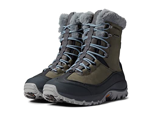 Merrell Women's Thermo Rhea Mid Waterproof Snow Boot, Granite 1, 5.5