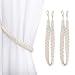 EleCharm Set of 2 Vintage Natural Cotton Knitted Curtain Rope Drapery Tieback 26"Long