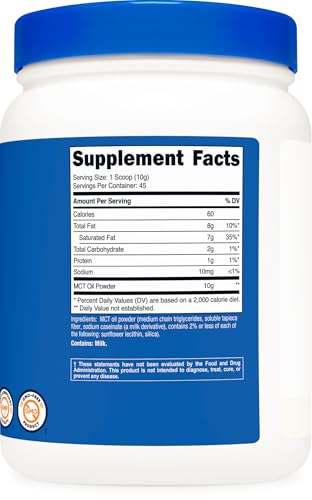 Nutricost MCT Oil Powder 1LB