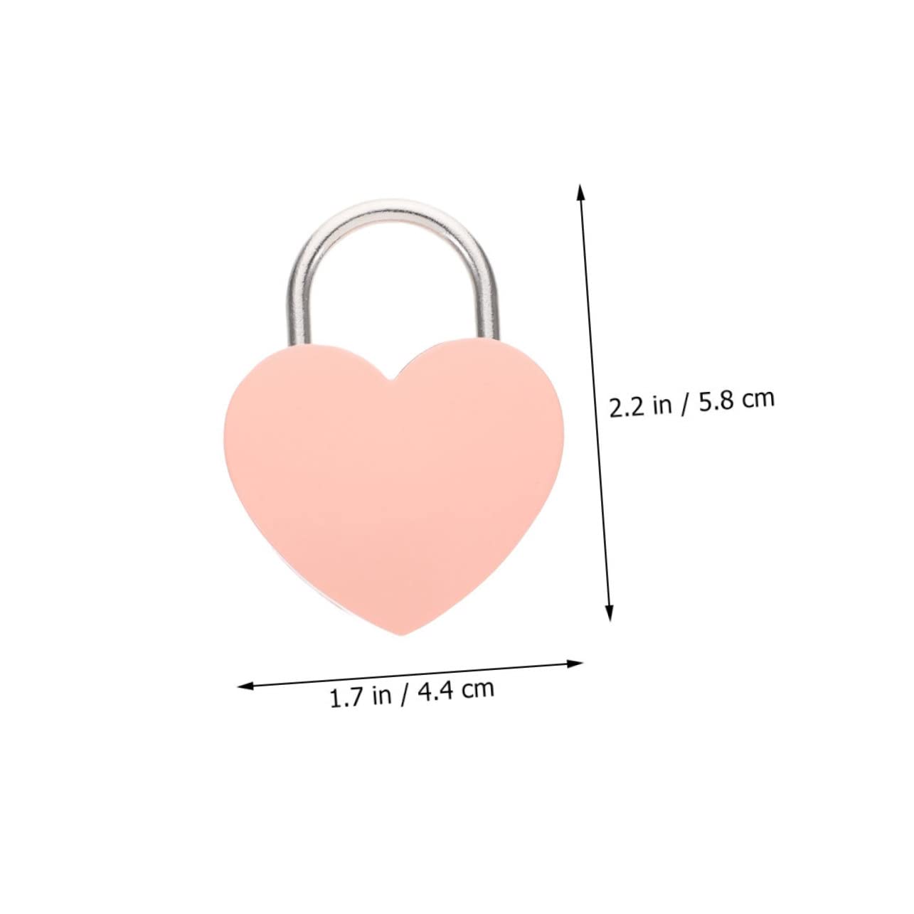 Gadpiparty 6sets Lucchetti Forma Di Cuore Per Valigie Lucchetti Decorativi Per e Sicurezza Per Tour e Regali Romantici Design Elegante e Compatto Per Viaggiare