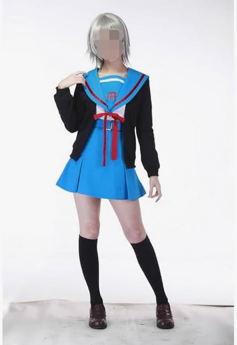 新品 涼宮ハルヒの憂鬱 長門有希 コスプレ 衣装 ウィッグ 涼宮ハルヒの憂鬱 長門有希 ウィッグ かつら コスプレ衣装 : allseason