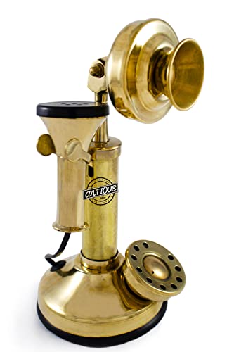 Dekorativer Kerzenständer aus Messing, handgemacht (nur zur Dekoration), Vintage-Retro-Look, für Zuhause/Büro, Tischdekoration, Geschenke Cover