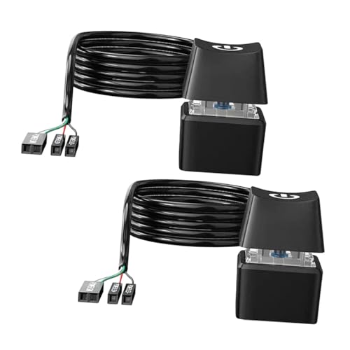Botón de encendido PC para escritorio en oficinas y cafés con cable alargador VILLCASE