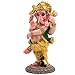 Indian God Ganesha Idol Statue - 5”H Hindu Dancing Ganesh Murti India Ganapati Pooja Item Home Office Temple Mandir Shrine Altar Diwali Puja Spiritual Decor Ideal Gifts for Indian Friend Relative