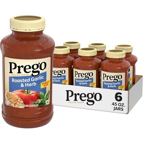 Image of Prego Roasted Garlic and Herb Pasta Sauce, 45 Oz Jar (Case of 6)