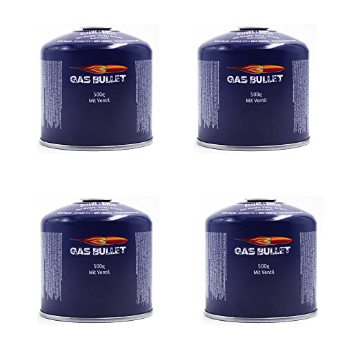 4 X Schraubkartusche Gaskartusche Butangas 500g Cover