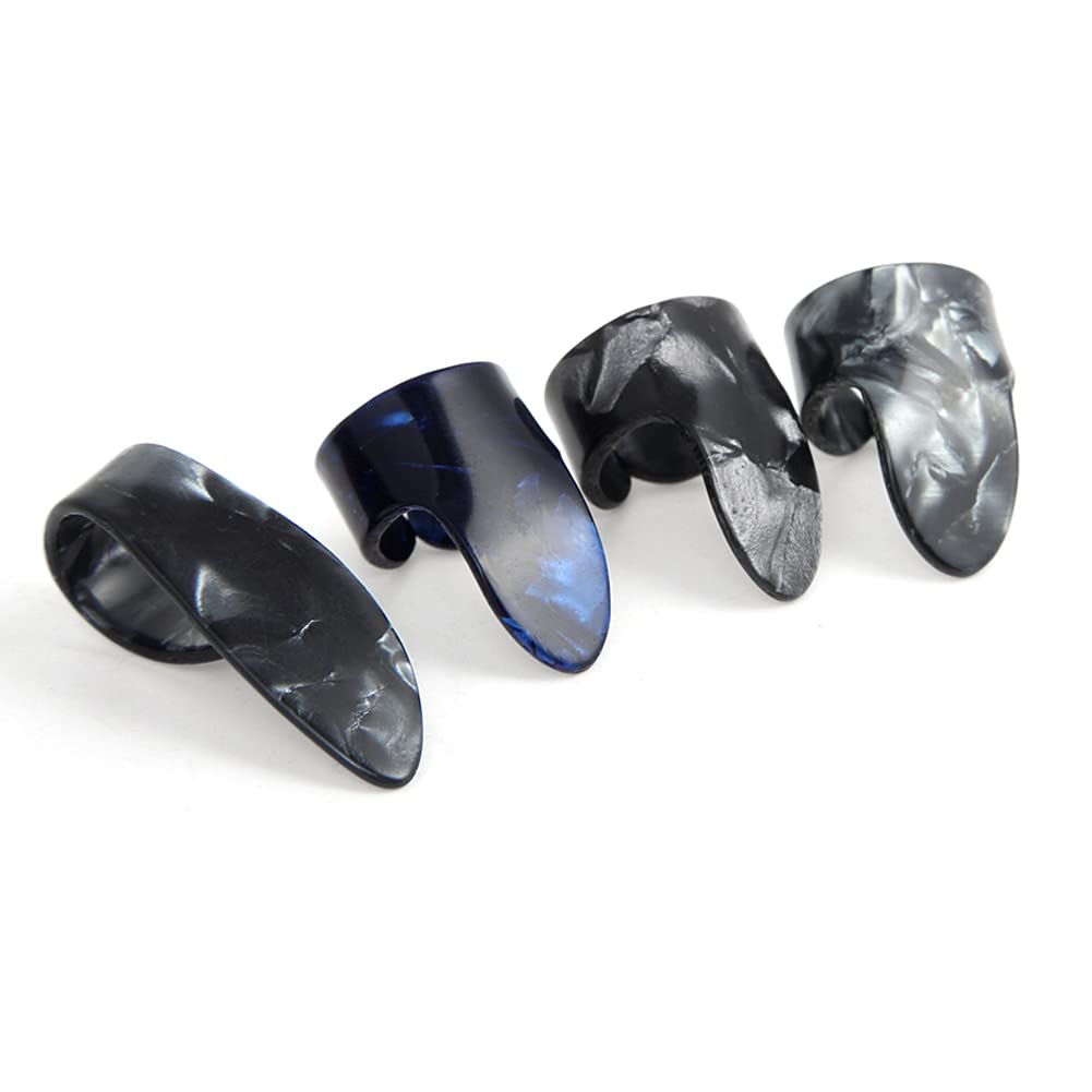 SG Musical 4pcs Guitar Picks 1 Thumb + 3 Finger Acoustic Nail Celluloid Guitar Banjo Thumb Picks Plectrum for Guitar Accessories-picture-18