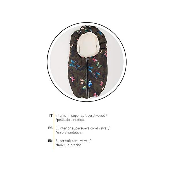 Nuvita 9845 Junior Carry On Universal Footmuff Fußsack 2-in-1 für Kinderwagen, Buggys, Fusssack Babyschale, Autositz… – Bild 6