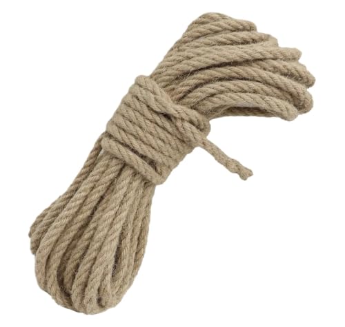 Cuerda de yute de 14mm: hilo de cáñamo resistente para jardín 2