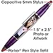 PixStylus 2 in 1 Personalized Pen and Stylus Combo - DIY – Just Insert a Photo or Create Your Own Custom Insert Online - Black