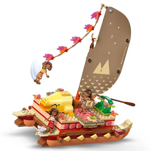 Image of LEGO ǀ Disney Moana's Adventure Canoe Fantasy Toy Model Kit 43270 Building Blocks Toys for 6+ Gift for Boys and Girls