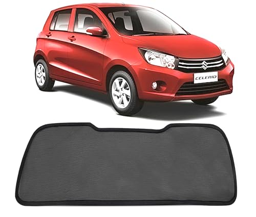 Image of Autofact Dicky Curtain for Maruti Celerio 2014-2021 | Custom Fit Rear Windshield Sunshade | UV & Heat Protection | Foldable Mesh | Privacy & Cooling Car Accessory