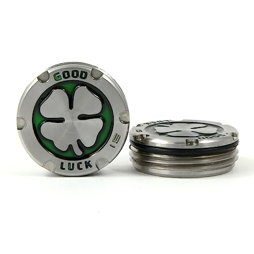 19th Hole Custom Shop Deluxe Tour Style Weights for Scotty Cameron Putters, Lucky Clover, Green (15)