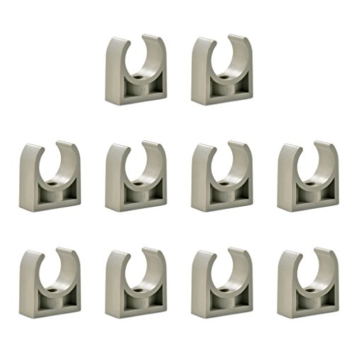 Sinmova 10PCS 50mm PPR U Type Pipe Clamps Tubing Clips Conduit Fittings for Water Supply, For Water Pipe: Green