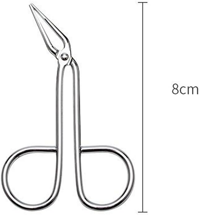Eyebrow Plucker Stainless Steel Elbow Clip Scissors Tweezers Slanted Puller Extension Eye