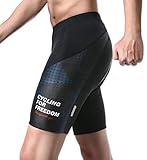 Santic Men's Bike Shorts 4D Coolmax Padded Cycling Pants Short Tights Bicycle Pants Half Pants US L/CN XXL