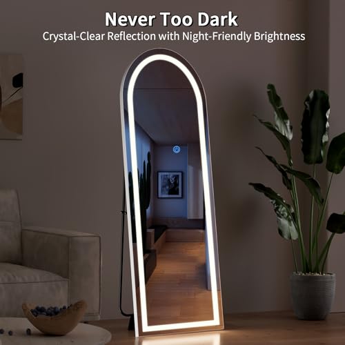 Image of Koonmi Full Length Mirror with LED Lights 56 inchx20 inch
