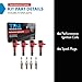 TRQ Ignition Coil and Spark Plug Kit 8 Piece Performance Compatible with 2013-2015 Acura ILX 2012-2015 Honda Civic
