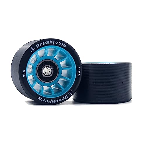 B BREAKFREE 8 Pack 90A Roller Skate Wheels 59mm x 38mm for Indoor Outdoor...