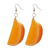 シミュレーション レモンコーナー フルーツ イヤリング イヤリング パーティー ホリデー ビーチ イヤリング イヤリング クライマーピアス (B, One Size)