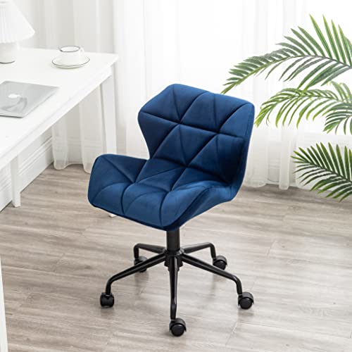Roundhill Furniture Eldon Diamond Tufted Adjustable Swivel Office Chair, Blue #TOP3
