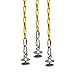 SAFARI SWINGS Fun Outdoor Tire Swing Hardware For Kids & Adults (Includes 3 Eye Bolts, three 6' Long Plastic Coated Chains & a 3" Quick Link) Child and Adult Tire Swing Set Accessories For The Porch