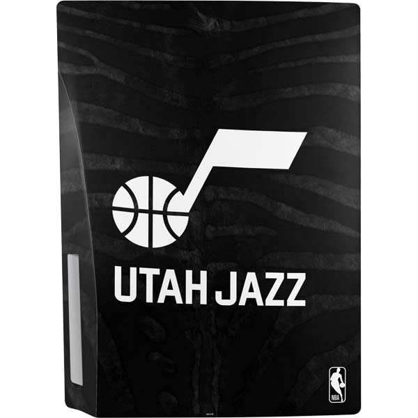 Skinit Decal Gaming Skin Compatible with PS5 Bundle - Officially Licensed NBA Utah Jazz Black Animal Print Design