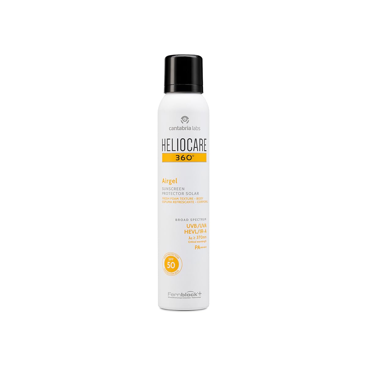 Cantabria Labs - Heliocare 360º Airgel SPF 50-​200ml - Fotoprotección Corporal Avanzada - Con textura ligera que aporta frescura a la piel