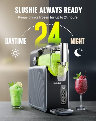 INOVIVA Slushie Machine for Home, 2.0L Frozen Drink Machine – No Ice Needed, 5 Preset Programmes, Self-Cleaning, Makes Slush, Milkshakes, Frozen Cocktails, Frappés & More - Image 4