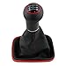 Produktbild QOHFLD Auto-Schaltknauf 6-Gang, für VW MK4 Golf 4 IV Bora Jetta 4 GTI 1999-2005 / Seat Leon 2009