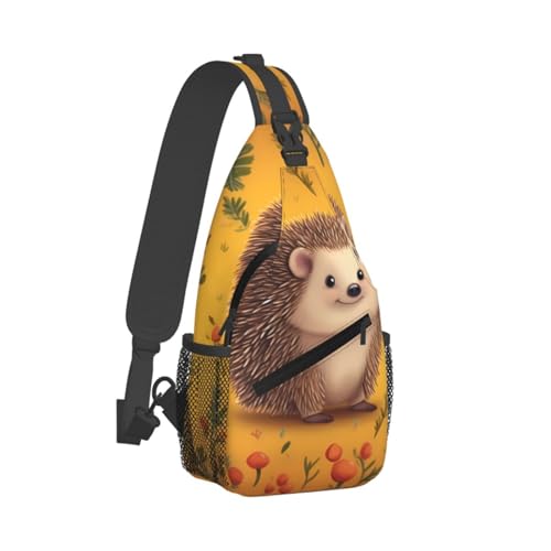Mochila tipo sling negra para senderismo y viaje miniatura 1